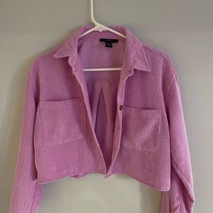 Forever 21 pink Corduroy button up. Size small.